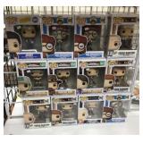 12 Funko Pop! figures