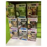 9 Funko Pop! figures