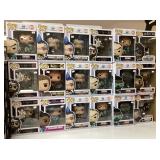 18 Funko Pop! figures