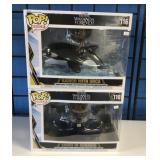 2 Funko Pop! Rides Black Panther figures