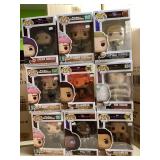 9 Funko Pop! figures