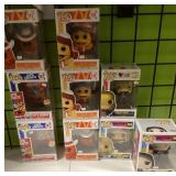 9 Funko Pop! figures