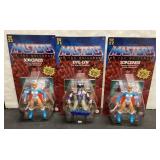 3 Masters of the Universe figures