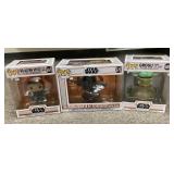 3 Funko Pop! Star Wars figures