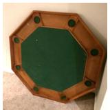 Folding poker table