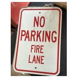 No Parking Fire Lane sign 12 x 18"