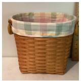 Longaberger basket with insert and liner