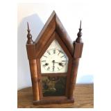 Gilbert Mfg steeple clock with key