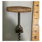 Antique Anthony & Kuhn Brewery corkscrew