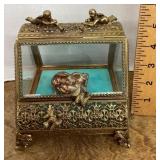 Filigree jewelry casket