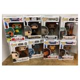 8 NEW Funko pops