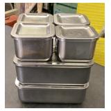 Revere Ware stainless food storage containers