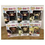 6 Funko Pops