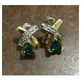 14k gold pierced earrings