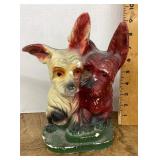 Chalkware Scottie dogs carnival prize