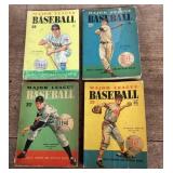 4 Vintage Major League Baseball books 1946-1949