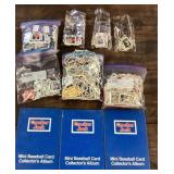 1991 & 1992 Cracker Jack mini cards & 3 albums