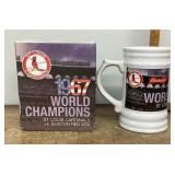 1967 Cardinals World Champions beer mug