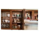 Contents of upper kitchen cabinets