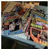 Vintage wrestling magazines