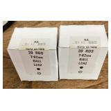 7.62 rifle ammo --2 full boxes