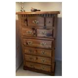 Tall pine chest of drawers