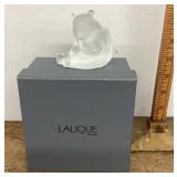 Lalique Crystal bear with box