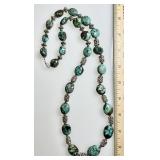 Natural turquoise necklace