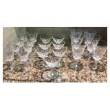 Val St. Lambert crystal stemware