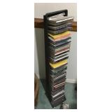 CD tower and CDs