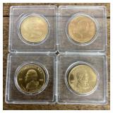 4 collector president coins