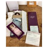 NEW doll with baby doll + COA