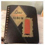 Album with vintage matchbook covers