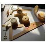 11-piece celluloid vanity set