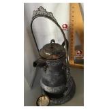 Silverplate tilting coffee pot