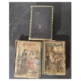 3 antique German religious books