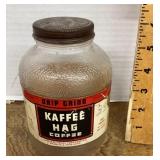 Vintage Kaffee Hag coffee jar