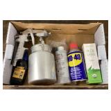 Clean up lot with spray gun and WD-40