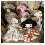 Assorted dolls group