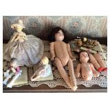 Collection of dolls and figurines