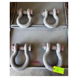 (4) "CROSBY" 2" - 55 TON  SHACKLES