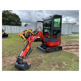 2024 AGT Industrial Unused QK18RXS-C Enclosed Cab Mini-Excavator