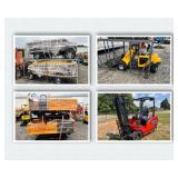 New and Used December Equipment and Tool Auction - Containers, Mini-Excavators, Farm Equipment, Skidsteer Attachments, Industrial Tools and more!