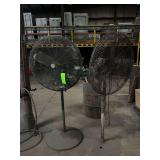 (2) Pedestal Shop Fans