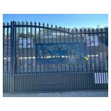 2024 Allmetal Unused K0720 7FT x 20FT Metal Farm Driveway Gate with Deer Motif Style