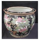 Asian porcelain flower pot