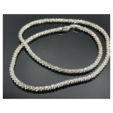 Italian Milor Sterling silver chain necklace, 28g