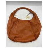 Michael Kors orange leather boho purse 16" w. X
