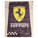 Ferrari banner prancing horse 3ft x 5ft