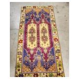 Vintage Turkish handmade colorful rug